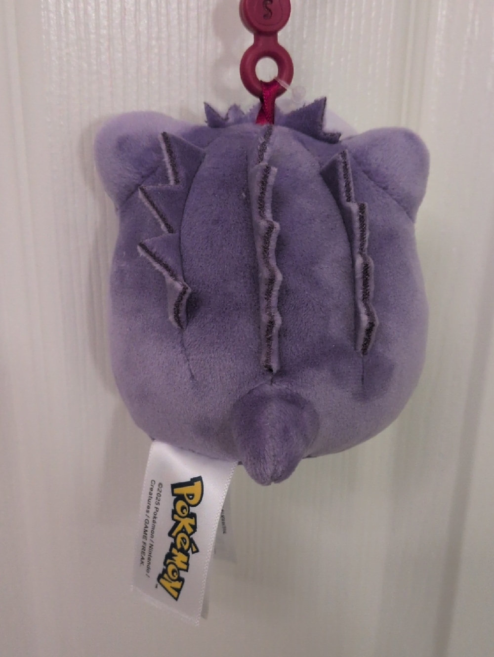 New Nwt Pokemon Gengar Plush Keychain Clip - Picture 4 of 6